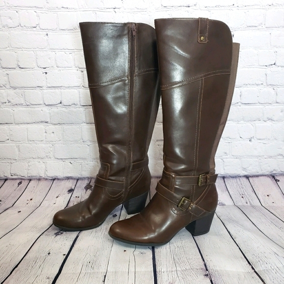 INDIGO RD. Irsalma Knee High Boots Brown Size 9.5 - Picture 1 of 16